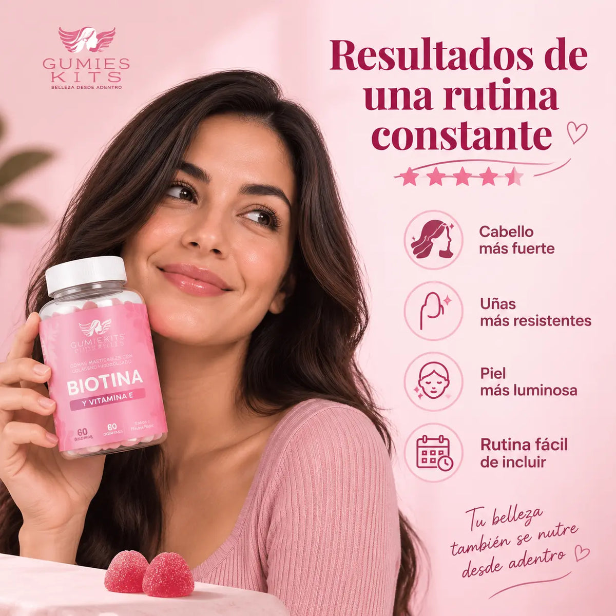 Gomitas Biotina + Vitamina E
